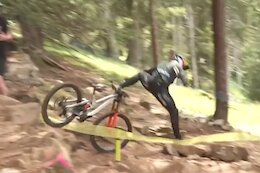 Aaron Gwin Out of the Lenzerheide World Cup with a Broken Arm