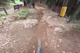 Luke Meier-Smith Breaks his Collarbone at the Lenzerheide DH World Cup 2023