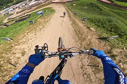 Video: Jackson Goldstone & Ronan Dunne’s Wild Practice Lap at the 2025 Val di Sole DH World Cup