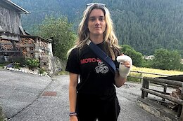 Anna Newkirk Breaks Hand During Practice Crash - 2