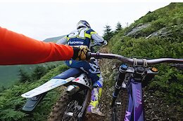 Video: MTB & Moto Relay Challenge on the Red Bull Hardline Wales Course