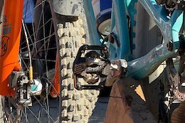 Spotted: Richie Rude on New Shimano XTR Pedals
