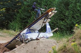 Video: Reece Wallace Turns A Crashed Airplane Into a Ramp in his Yard
