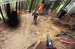 Video: Max & Till Alran’s Muddy Practice Lap at the Leogang DH World Cup