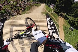 Video: Amaury Pierron’s Wild 2nd Place POV from the 2026 Lenzerheide DH World Cup