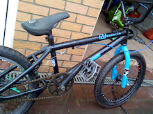 My crappy bmx for messing around on and going to school