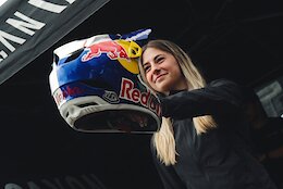 Aletha Ostgaard Presented with Red Bull Helmet at 