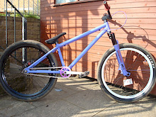 my bike with sus fork and new sprocket