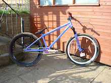my bike with sus fork and new sprocket