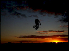 Beautiful sunset shot of Paul boosting the 4th. pic courtesy of Tim Woolford