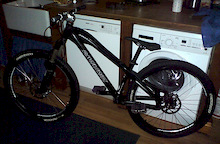 Crappy pic of the Jackal.  Just waiting for the chainring and bashgaurd to come. :)