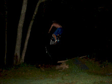 just hitting the jump in my back yard was pretty dark so did hit any tricks