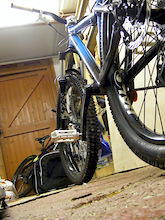 bike in shed