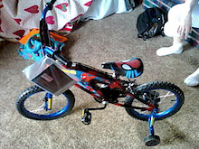 My 5 year old picked her birthday bike out today- I wasn't there- and this is what they brought home- The Spidey Bike.......can you hear me laughing?
