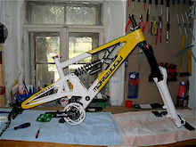 My bike for 2010 is still in development. The frame colors are white, yellow and green.