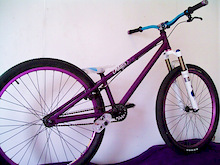 eastern traildigger with chromag bars, straightline stem and bar ends, diety lock on grips, and fox float rlc