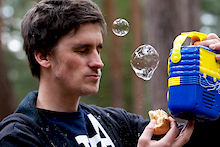 Chopper playing with bubbles.
Photo by http://gepard79.pinkbike.com