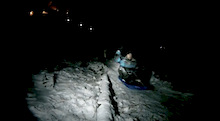 Specialized AllRide Academy GoPro sledding into the New Year