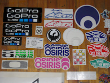 all of my left-over stickers :P