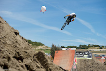 Cam McCaul at the 2011 Sea Otter Jump Jam and Best Whip contest