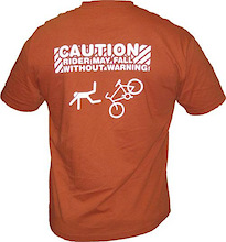 All New 'Caution: Rider May Fall Without Warning' Shirts Now Instock!