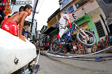 Downhill Racing in Brazilian Favela