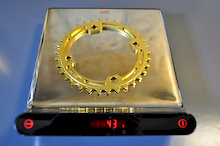 e13 Chainring gold 34T weight