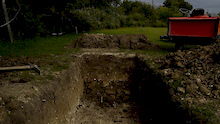 destroyed first jump and i am extending the pit so i can put a kicker in instead of a dirt jump and give move time to prepare for the jump once i roll in.

HAVE FINALLY BOOKED A DIGGER FOR AUGUST!!!! :D