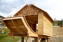 Building of the Boneyard for Redbull Joyride 2011. Final jump hut. Looks great!