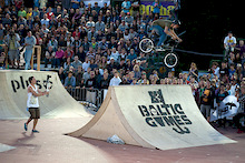 Dawid Godziek's 360 over the spine during Baltic Games 2011. Photo by Jan "Elvis" Kiliński - http://dirtitmore.com. http://dartmoor-bikes.com