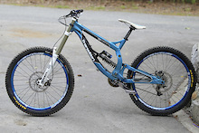 $4000 CAD. Transition TR450, #8, Size Medium. Blue, Free Shipping in Canada. The Bike has the Camp of Champions build kit consisting of: Straitline Silent Guide, Straitline Stem, Straitline pedals, Straitline Chain ring. Boxxer R2C2 Forks, Fox Shock, Formula "The One" brakes, Chromag/COC Seat, COC Seatpost and head set, Spank Spike Bars, ODI grips, ODI/COC lock rings, Sram X9, E-13 Cranks and BB, Spank Spike rims, DT Swiss Spokes, Hadley Hubs, Maxxis 3C Minion tires, Maxxis tubes. Included for free is a slight amount of certified Whistler Bike Park dirt. A bike with this quality of build kit is over $8,000 CAD Retail at Chain Reaction. WE WILL NOT PART OUT OR TRADE, PRICE IS FIRM.