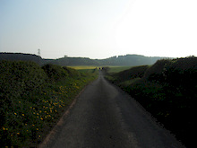 road into hanchurch.
woods in background