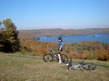 At the top of the hill over looking Eagle Lake.