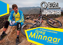 O'Neal Officially Welcomes Greg Minnaar