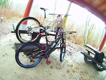 Our Devinci wilson's after a wet first ride of 2012