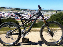 Enduro with 180mm Float and 7" EVO rear end at Sea Otter 2012