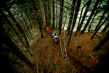 Some woodsy downhill mountain biking in the Pacific Northwest with Ben Ketler and Tyler Horton
