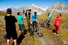 Wade Simmons and Ludo May in Val De Banges, Swizerland. Photographed in August 2011 by Mattias Fredriksson. Photographed during a film shoot with ANTHILL Films for their upcoming movie Strength In Numbers.