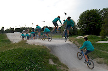 Sequence shot of 360 on jump box