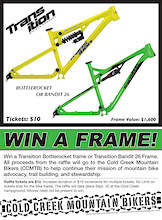 Win a Transition Frame and Support Rad Trails!