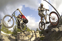 Hans Rey and Danny MacAskill go for a Ride: Mountain bike-Legends travel to Livigno!