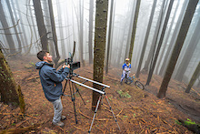 Foggy forest DH laps.