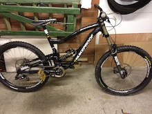 My 2012 Nukeproof Scalp, with new hope gold chainring