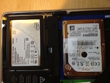 Swap out CDROM with additional 750GB hd
