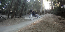 Feet up two wheel drift screenshot. Pedalled out as well, Favourite corner in the bike park.