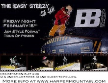 The 3rd anual eazy steezy jib jam will be held friday feb. 15