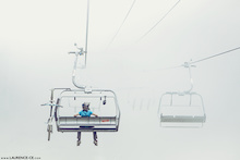 Can get a little foggy on the chairlifts in Whistler Bike Park. Pick your days wisely - Laurence CE - www.laurence-ce.com