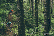 Campbell River has some of the smoothest, sexiest singletrack on the Island. Hestler and Vanderham enjoying the good life.