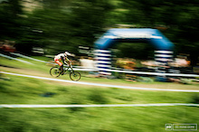 The first and last World Cup DH race shot I will ever have of CG. Cedric is the most stylish and fun guys to watch on the course. Always full of entertainment and will be missed by everyone here at Pinkbike. This won't be the last of him though, keep an eye out for CG crushing it on the Enduro World Series and some upcoming films.