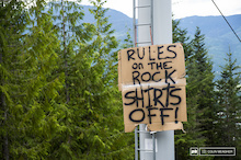 One rule on the rock...